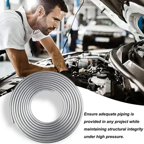 Imagen 2 del producto 3/8 líneas de aceite, tubos de línea dura, bobina de 25 pies, rollo de 25 pies, líneas de transmisión, tubo de aluminio de grado 3003 para refrigeración