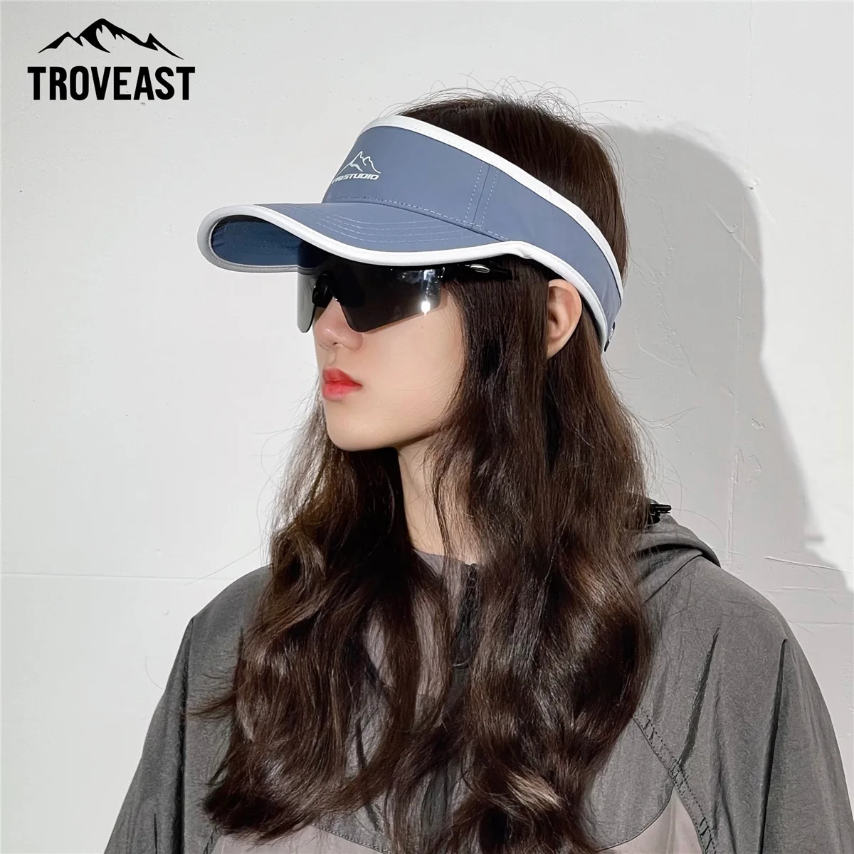 

Summer Sports Hollow Top Hat Women's Summer Sunscreen Running Sun Hat Topless Quick Dry Baseball Cap Ponytail Duck Tongue Hat