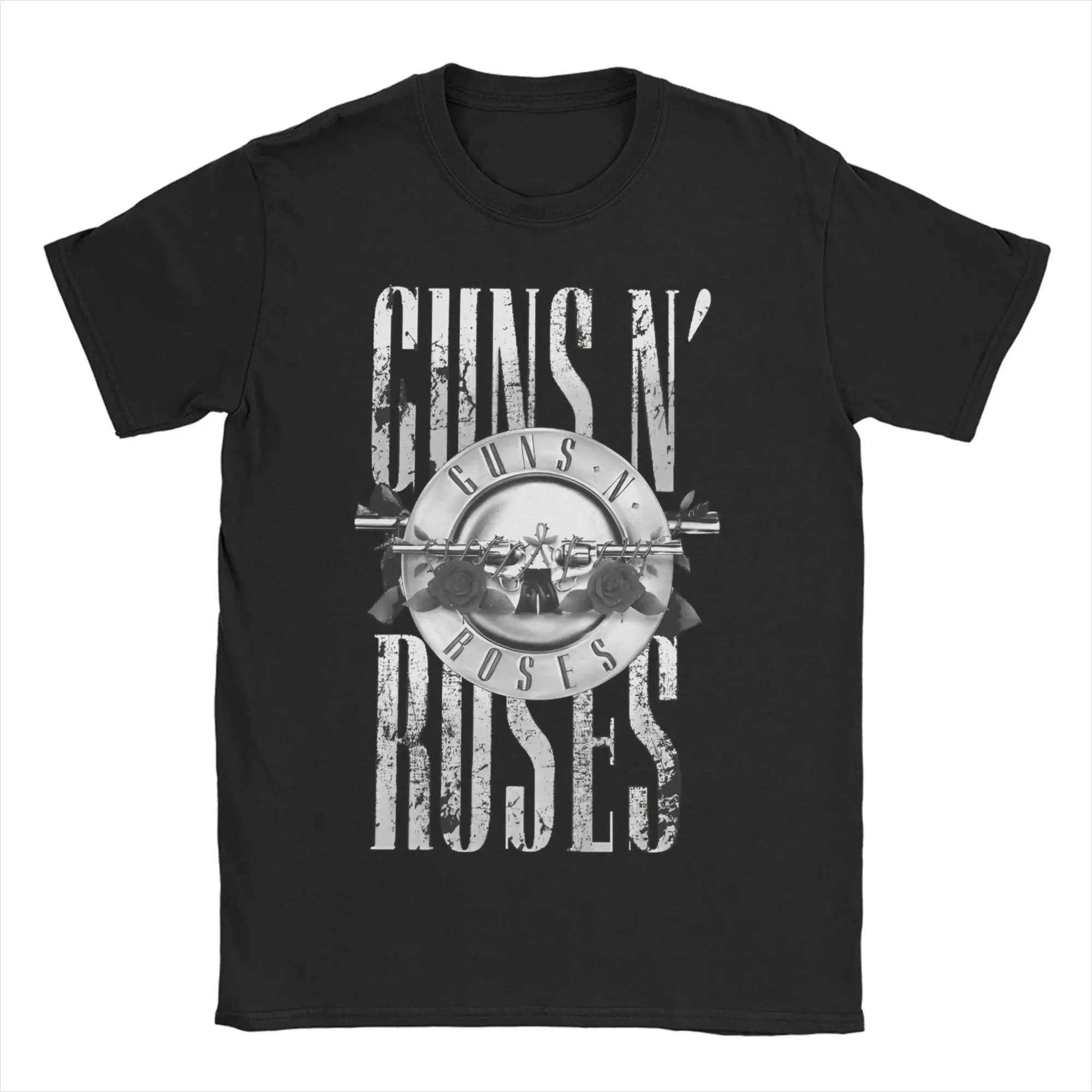 

Футболка Guns N' Beach Rose Hip Hop Футболки из чистого хлопка для мужчин Футболка с рисунком в стиле хип-хоп с коротким рукавом Классические футболки