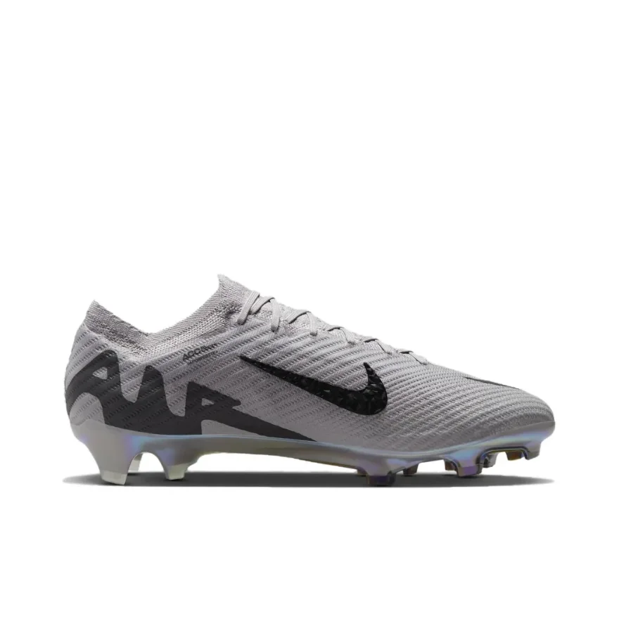 NIKE Mercurial Vapor 15 Elite FG Men's Soccer Shoes Anti-skid Abrasion Resistant Hard Turf Grey Colorway