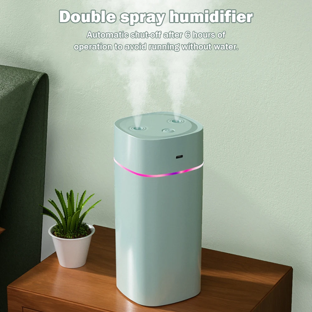 600ml H2O Air Humidifier Portable Mini USB Aroma Diffuser with Cool Mist for Bedroom Home Car Plants Purifier Humificador