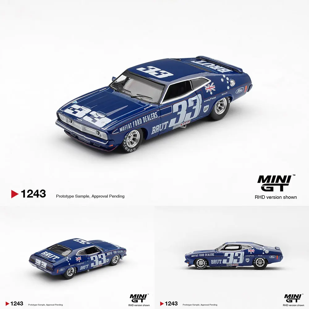

Предзаказ MINIGT 1/64 Ford XB Falcon GT # 33 1974 Bathurst 1000: Коллекционная модель автомобиля, высококачественная модель, подарок для мальчиков и взрослых