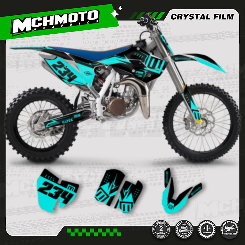 

MCHMFG MOTOR Motorfiets Grafische Наклейки Наборы для Husqvarna TC85 TC 85 2014 2015 2016 2017 009