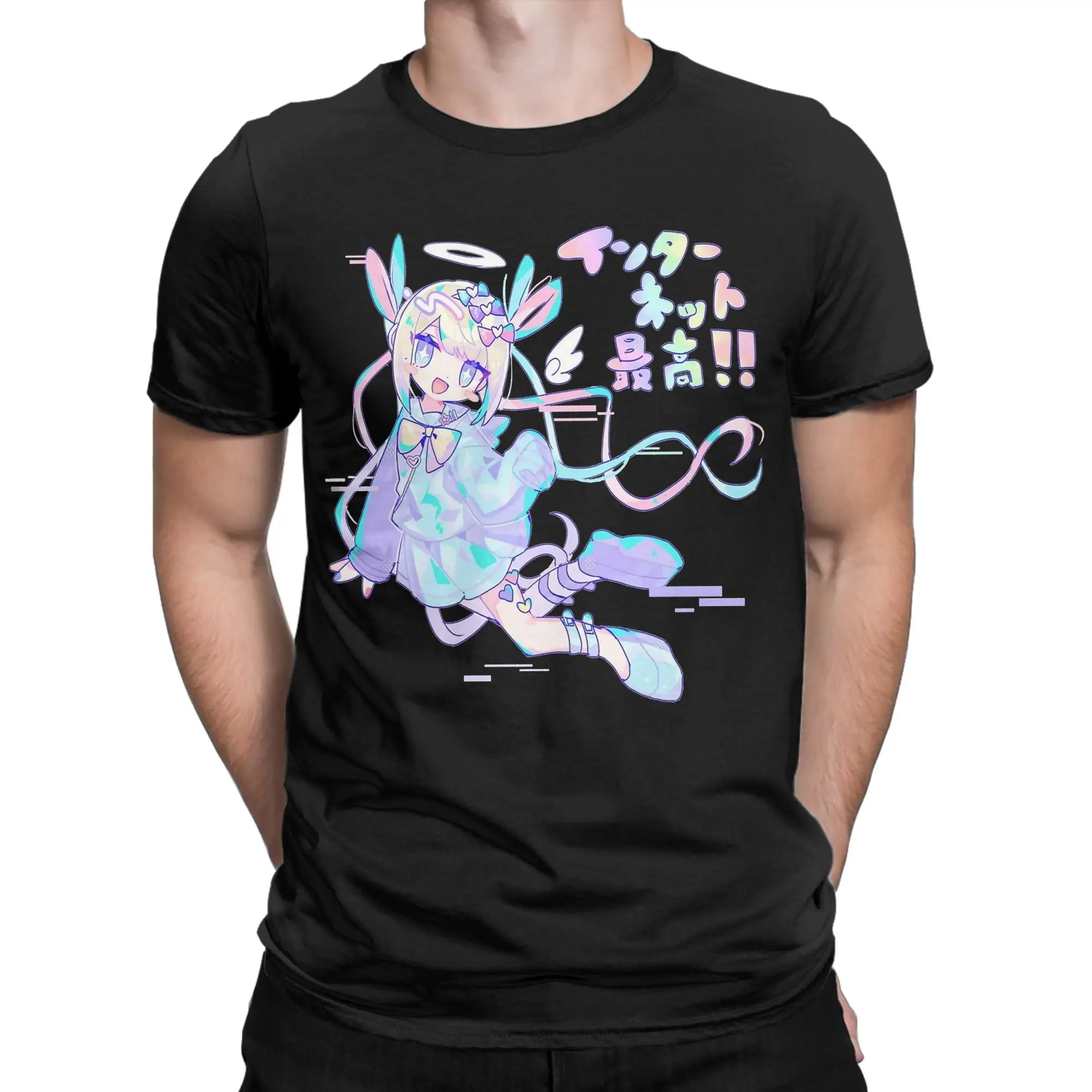 Needy Streamer Overload Kangel T-Shirt Beach  100 Cotton T-Shirts For Adult Pattern Tshirt Short-Sleeved Streetwear Clothing