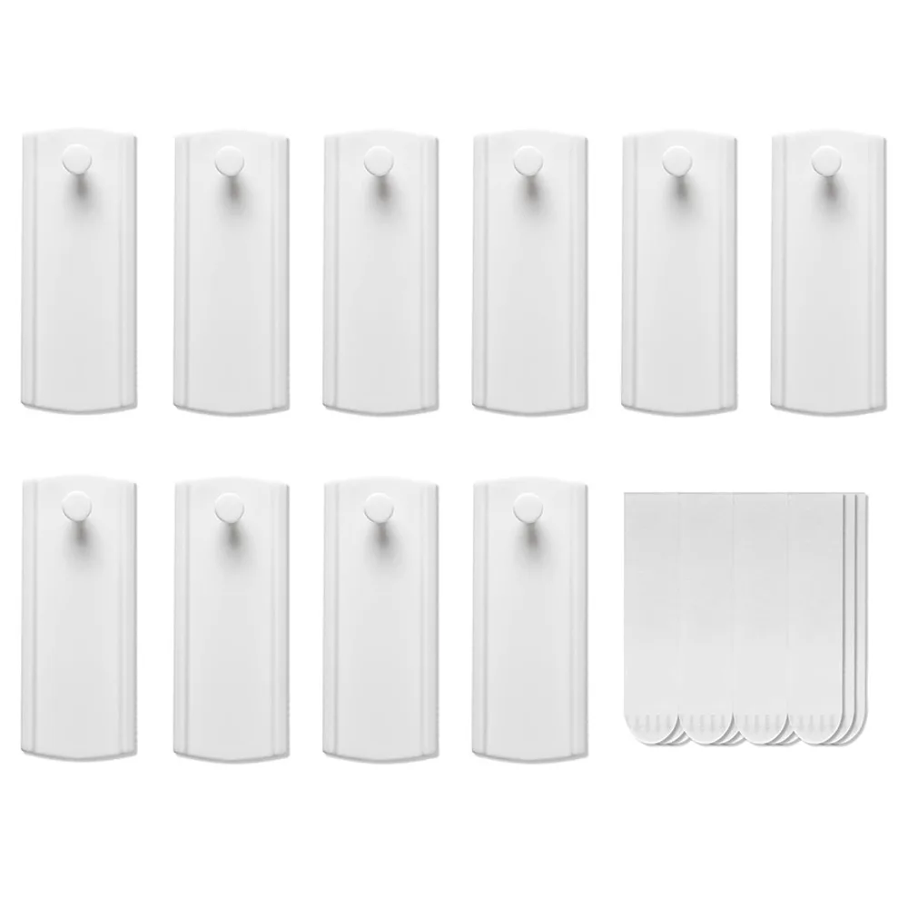 

10Pcs Heavy Duty Picture Hangers Without Nails Easy Install White Universal Frame Hanger Removable Wall Safe