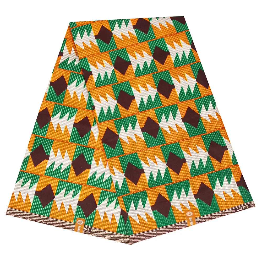 Africa Ankara Prints Wax Fabric 100% Polyester Block Pattern Patchwork Tissu for Sawing Party Dress Pagne DIY Handmake by Yards