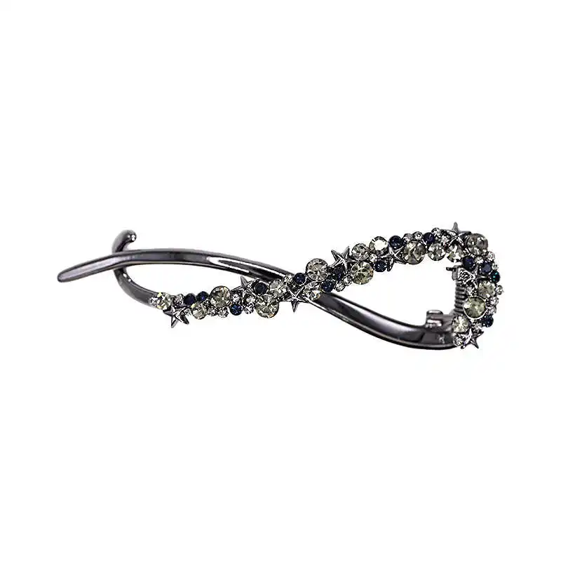 กิ๊บติดผมรูปกล้วยประดับเพชรแฟชั่น ดีไซน์เก๋ไม่ซ้ำใคร สำหรับผู้หญิงและเด็กผู้หญิง เครื่องประดับผมสไตล์เกาหลี