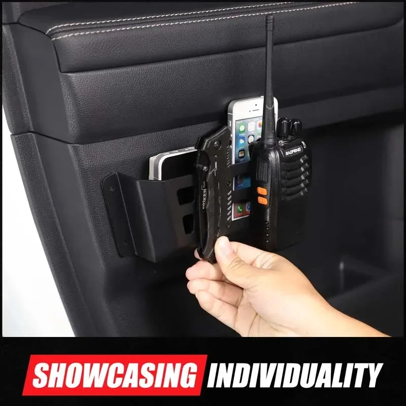 سبائك الألومنيوم الأسود لتويوتا لاند كروزر برادو 250 LC250 2024 + لوحة باب السيارة الداخلية سلة التخزين الملحقات الداخلية