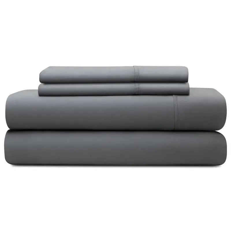 مجموعة ملاءات كال كينج ذات سبليت غني بالقطن 600 TC باللون الأردوازي #3