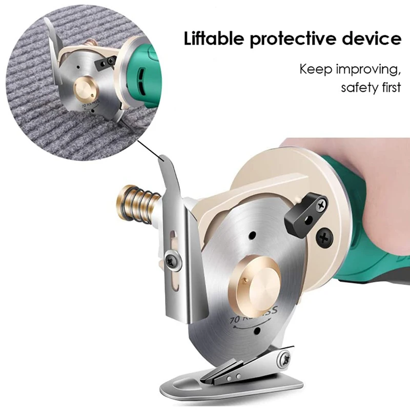 NEW-Electric Cloth Cutter,Electric Rotary Cutting Machine Cordless Cloth Scissors Rechargeable Shearing Machine