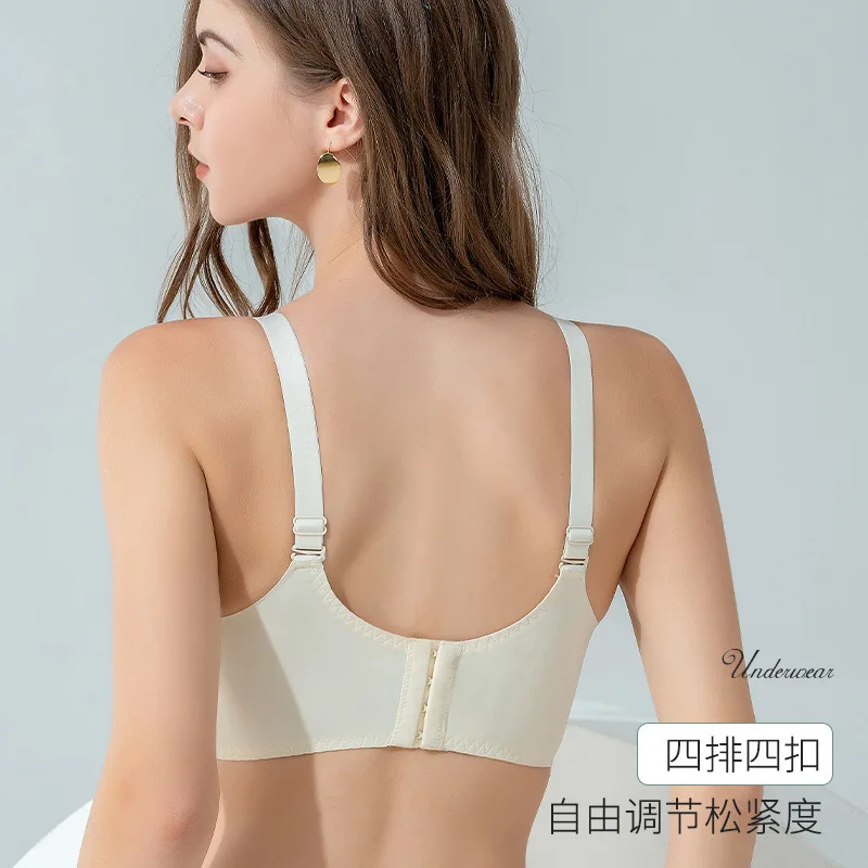 Breast Holding Adjustable Women's Underwear Push up Wireless Spaghetti-Strap Vest Sexy Lace Bra image 4