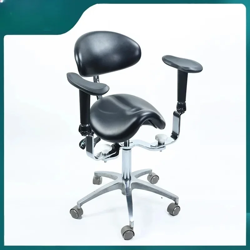 Microscope Chair Saddle Chair Microscope Lifting Armrest Doctor Chair Back Adjustable Doctor Riding