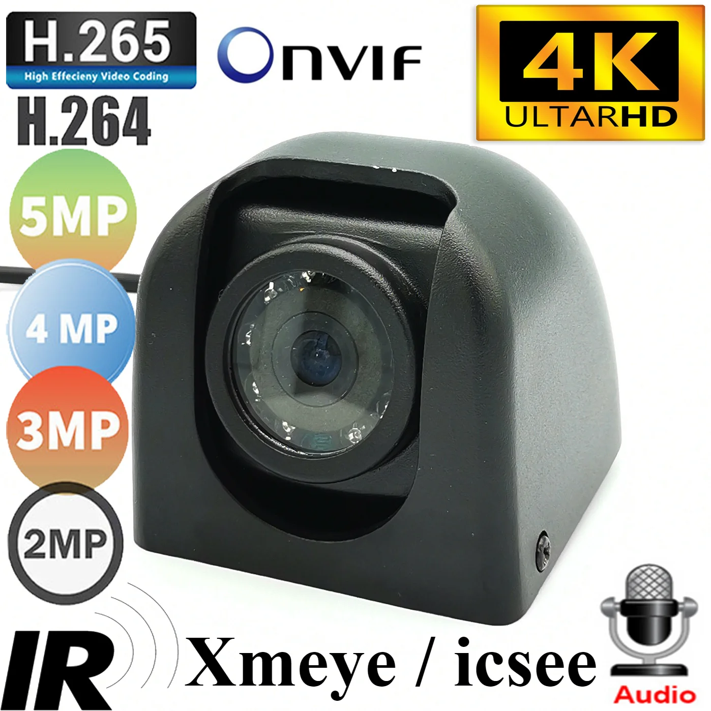 

Xmeye 4K IMX414 8MP 5MP 3MP Security CCTV Waterproof 940NM IR Mini IP Camera CCTV P2P Onvif Surveillance Camera Metal Case