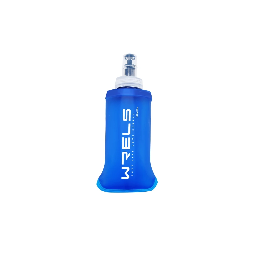 WRELS Opvouwbare waterfles TPU BPA-vrij Opvouwbare zachte fles Buitensport Wandelen Kamperen Hardlopen Draagbare zachte waterfles