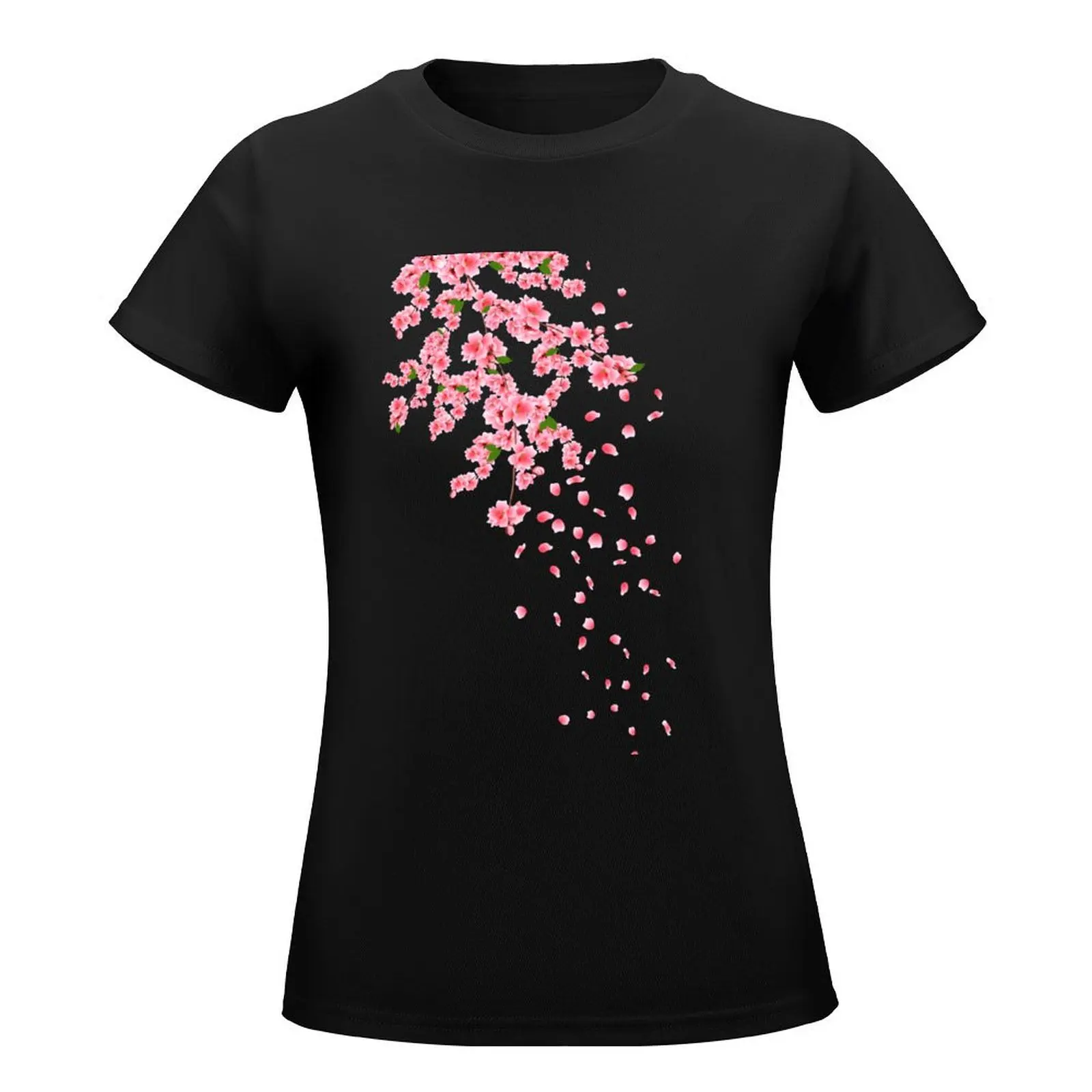 Sakura Cherry Blossom T-Shirt korean fashion aesthetic clothes Women's tops