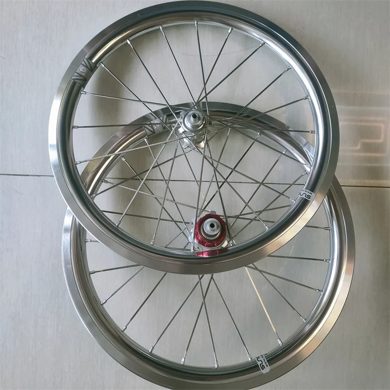 

suncord wheels 2-5speed 6-7speed electroplated silver rim for brompton bike ultra light front and rear wheel plating