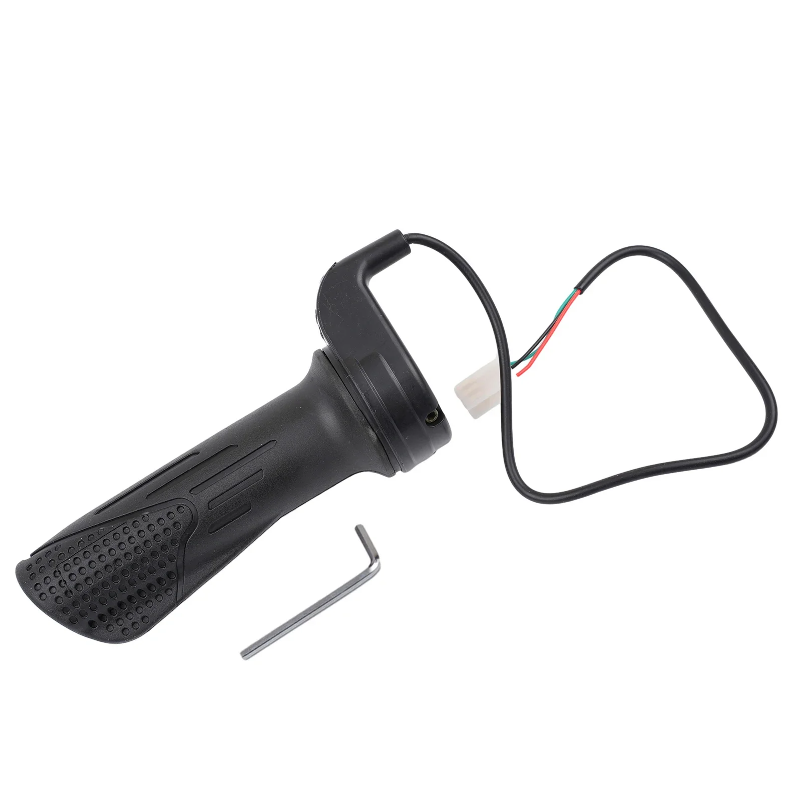 

Bike Speed Control Handle Speed control handle Grip Length 11.5cm ABS+ Rubber Accessories Wire Adjustable Black Throttle E-Bike