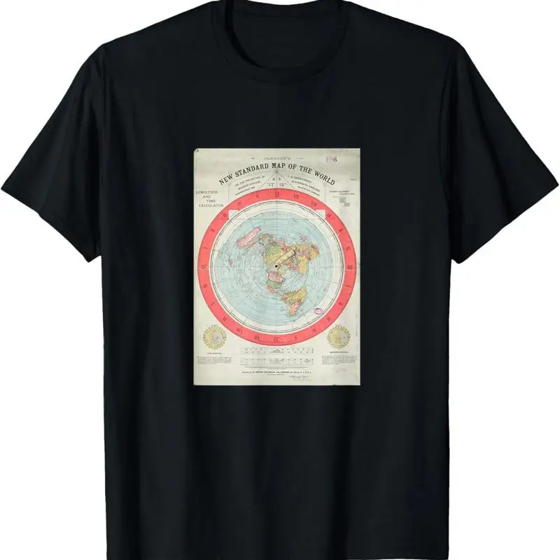 

Gleason'S New Standard Map Of The World Flat Earth T Shirt