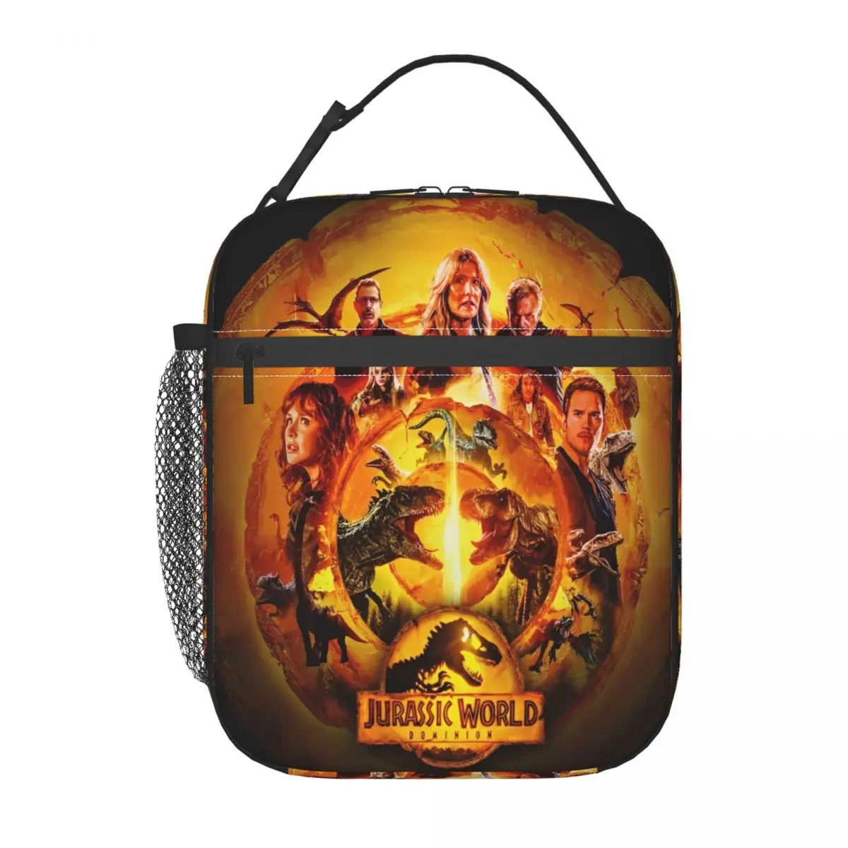 Movie Jurassic World Dominion Merch Insulated Lunch Bag For Travel Dinosaur Food Container Portable Thermal Cooler Lunch Boxes