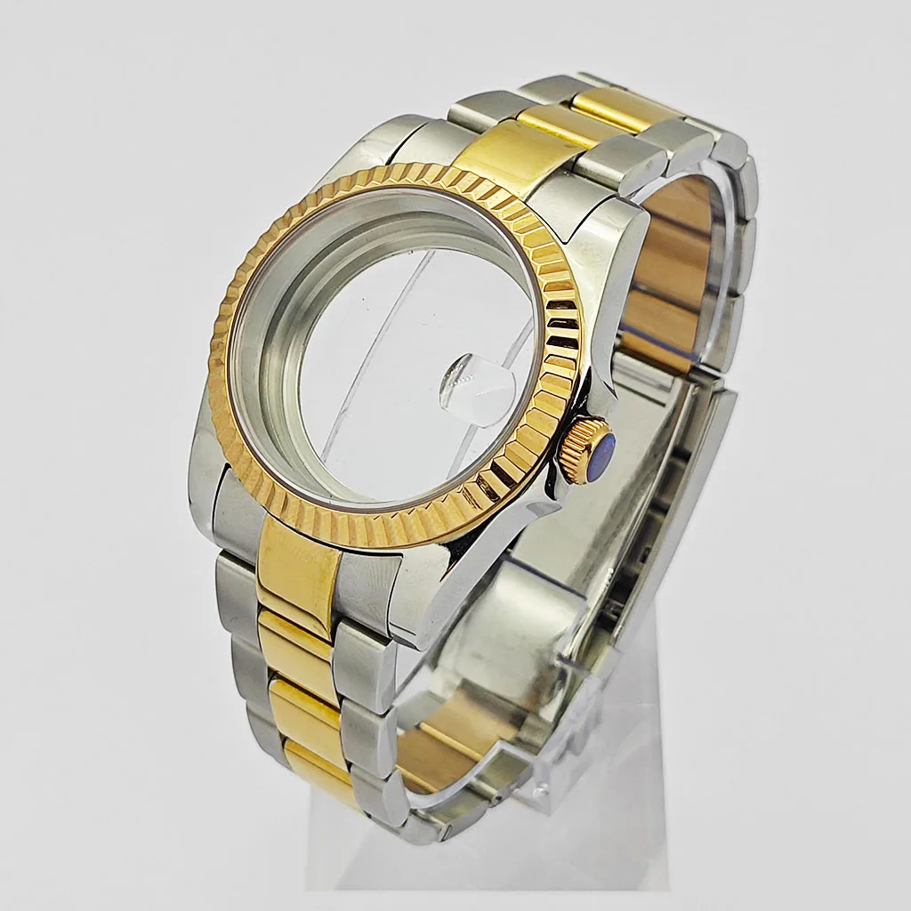 

NH35 36mm/39mm Silver Rose Gold Watch Case Sapphire Glass Fit NH34 NH35 NH36 ETA2824 PT5000 Movement Watch Accessories