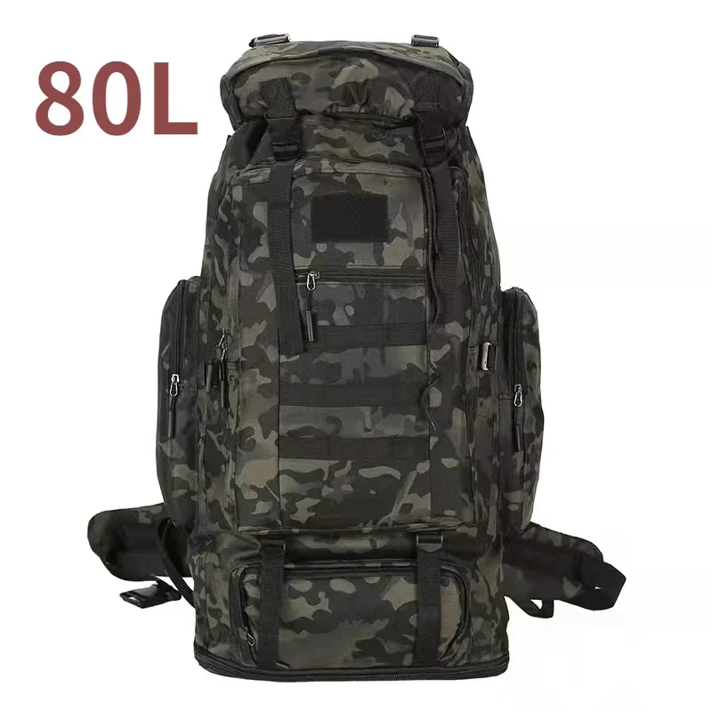 Thuram 80L/100L Bergsteigen Tasche Klettern Tasche Taktische Rucksäcke Große Rucksack Im Freien Wandern Camping Reisetaschen 7