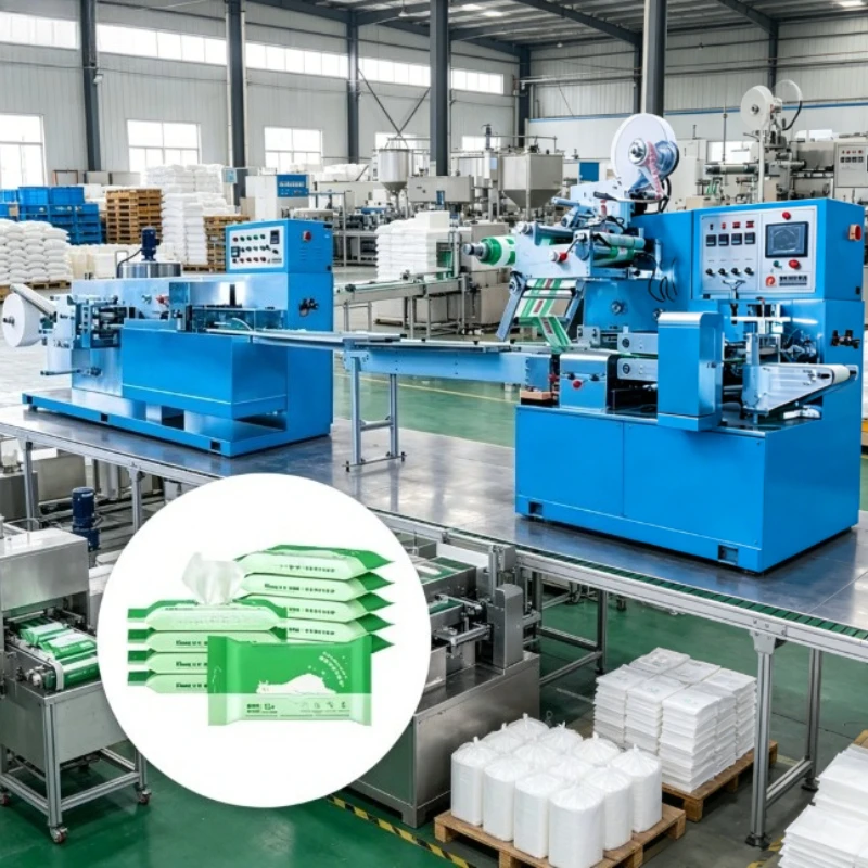 Customized Price High-Precision Manufacturing Single Sachet Wet Wipe Napkin Tissue Making Packing Machine