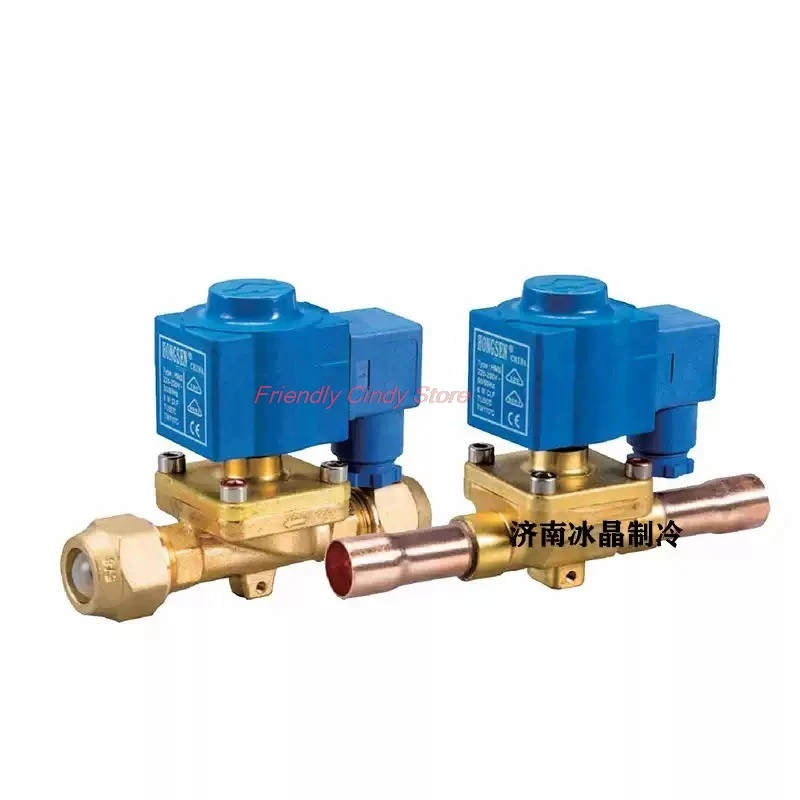 1pcs 10 Series Solenoid Valve for Cold Storage Central Air Conditioner HM2 Coil Two Way Thread Welding Port