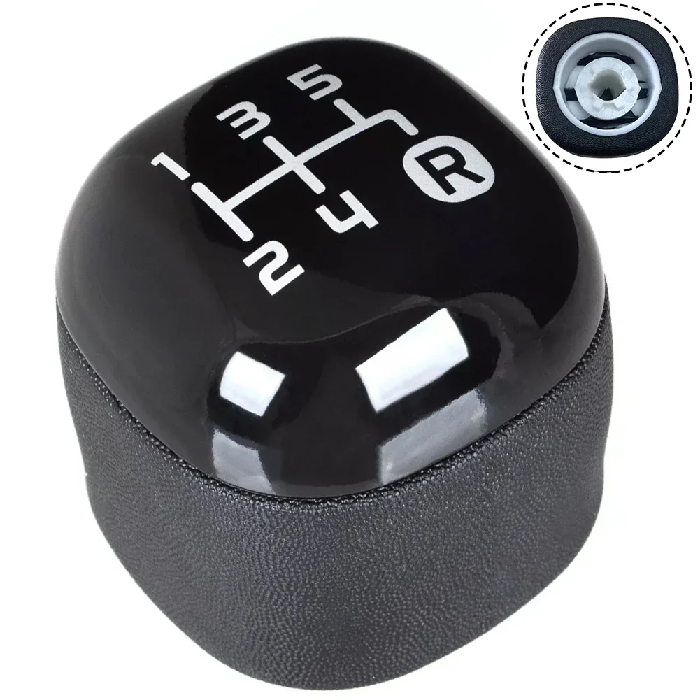 Upgrade Your For Fiat For Panda's Interior with this Sleek Black 5 Speed Gear Knob Stick Button 2012 and newer