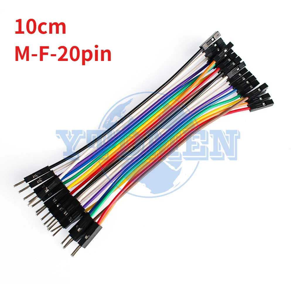 20-Pin Dupont Jumper-Kabel-Set 10cm-30cm Stecker auf Stecker / Buchse auf Buchse / Stecker auf Buchse Dupont-Kabel für Arduino Raspberry Pi DIY