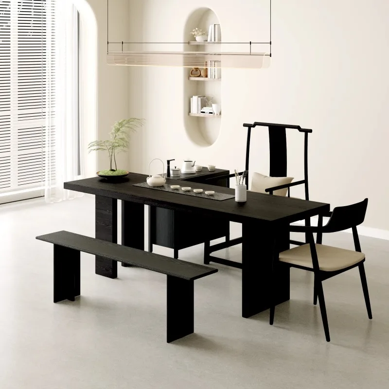 Party Event Design Dining Tables Square Nordic Natural Wood Black Dining Tables Modern Luxury Mesas De Comedor Furniture Home