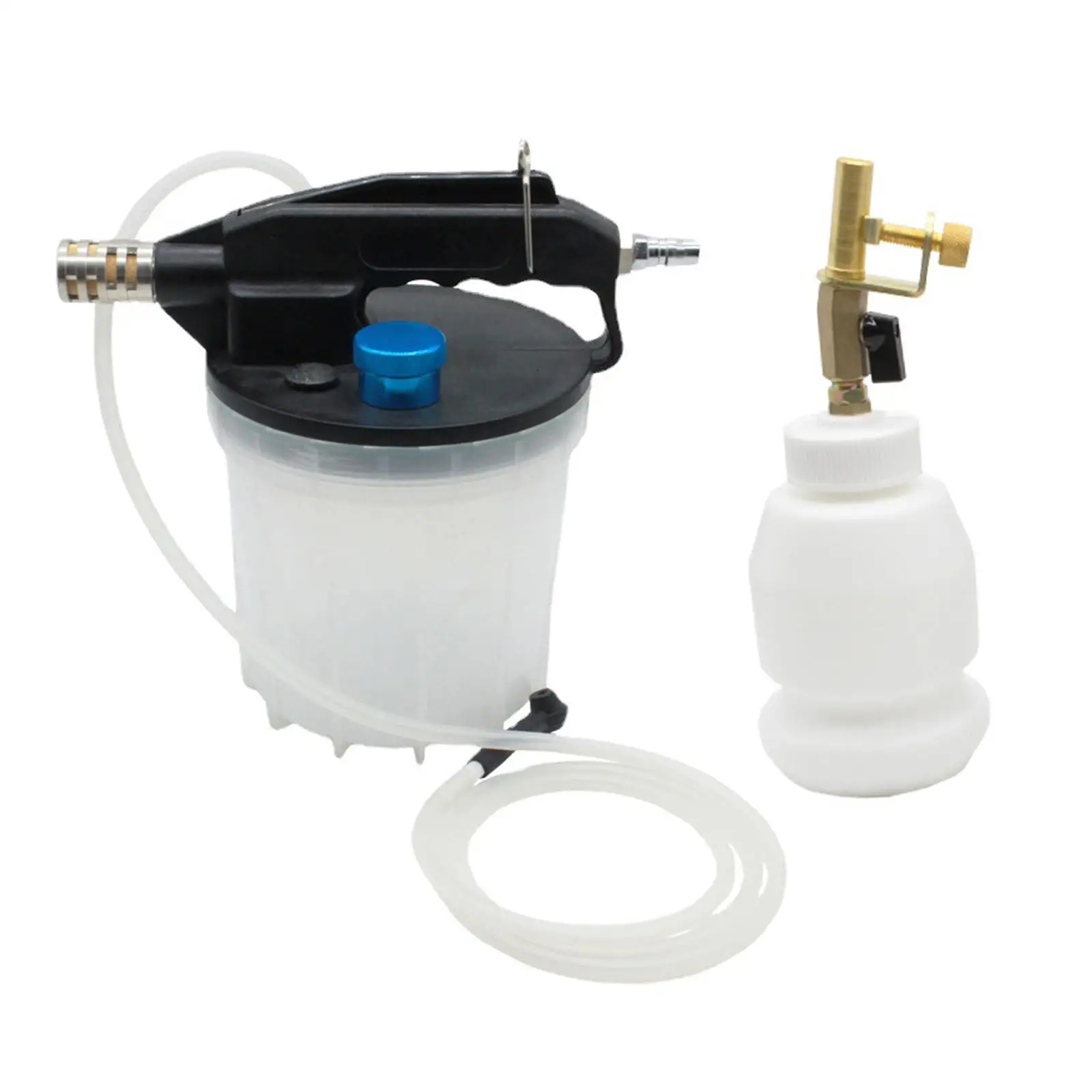 

Brake Oil Change Set Truck Manual Hand Pressure Pump Refill Tank Auto 2L Brake
