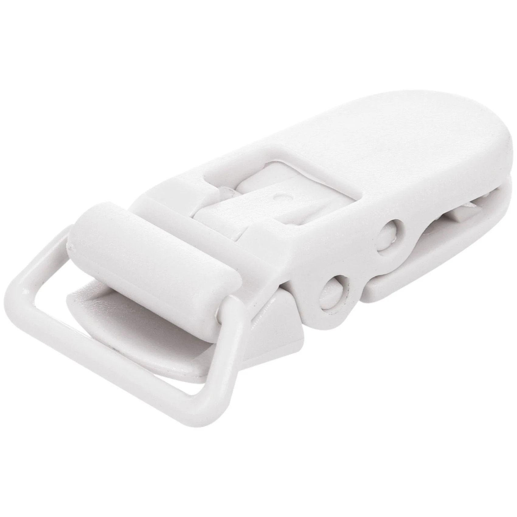 B78B-20Pcs طفل أطفال على شكل حرف T مشابك لهاية بلاستيكية مهديء دمية نمط شارة حامل أبيض