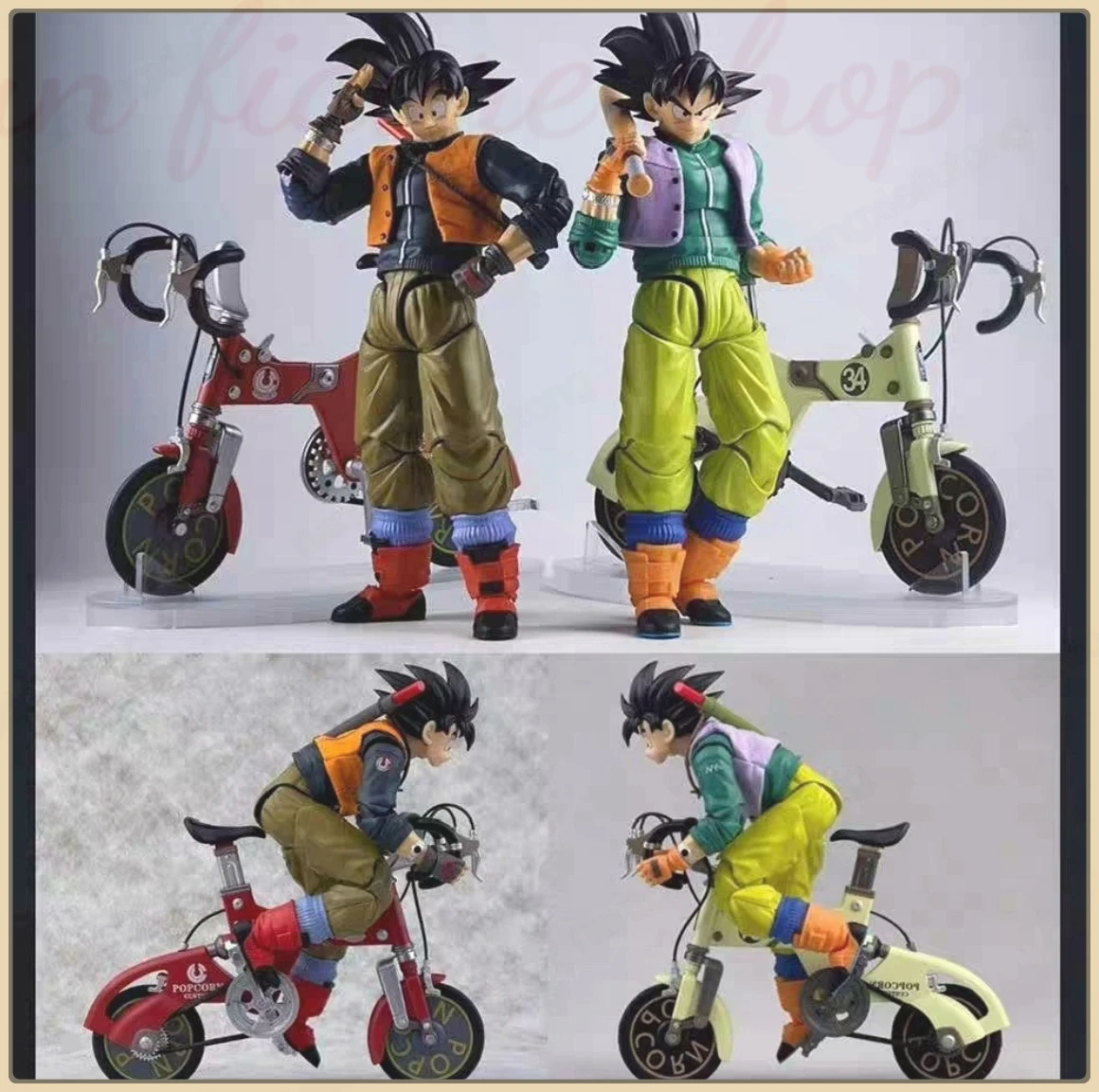 

En Stock Tonsenarttoys Kamione 01A 01B Dragon Ball Z SHF Fly Page Son Goku Ride Bike Accesorios Anime Figuras model