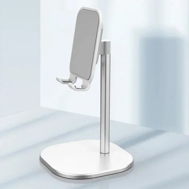 Soporte para teléfono de escritorio, soporte para tableta para teléfonos Ipad, soporte Universal telescópico, ángulo de altura ajustable, soporte de Metal en vivo