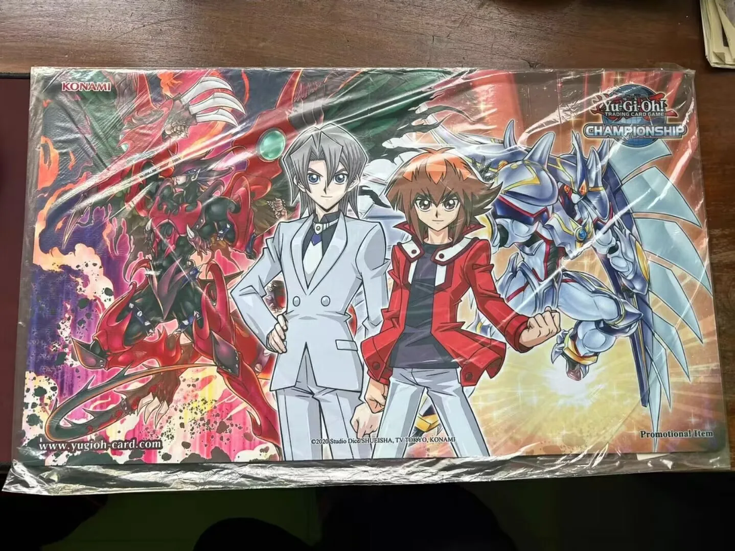 

Yugioh KONAMI Duel Monsters Elemental HERO Shining Neos Wingman Destiny HERO Collection Official Playmat Mat Table Play Pad