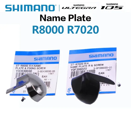 Shimano ULTEGRA 105 R7020 R8000 Placa de nombre y tornillo de fijación mano izquierda derecha para piezas originales R7020 R8000