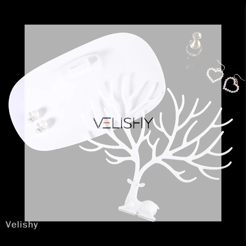Deer Earrings Necklace Ring Pendant Bracelet Jewelry Display Stand Tray Tree Storage Racks Organizer Holder Little