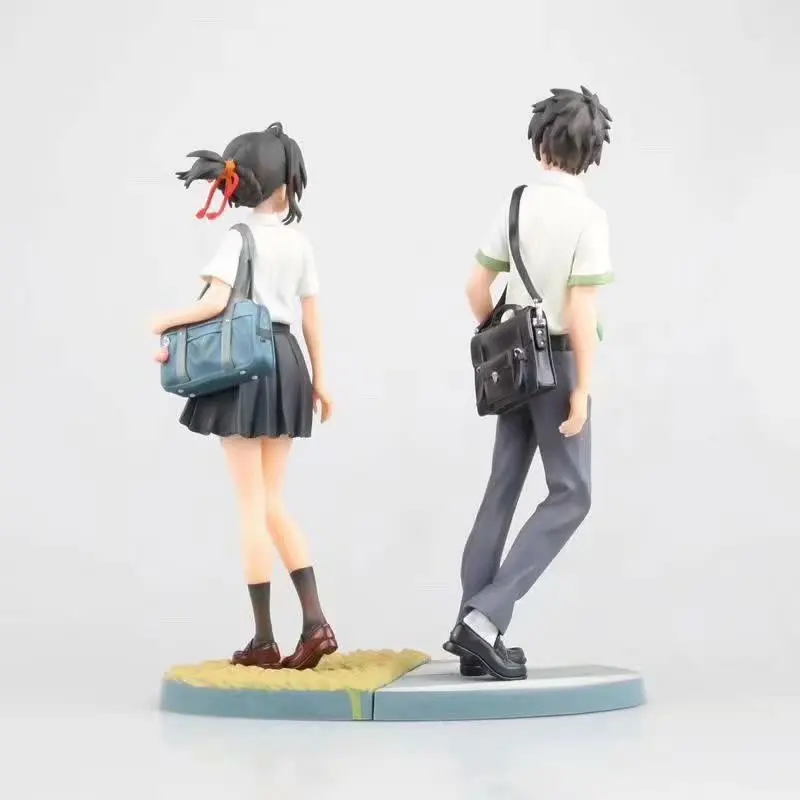 Anime Your Name Figure Tachibana Taki Miyamizu Mitsuha Collection Model Toy Doll Gift For Boyfriend Girlfriend 2pcs/set 23CM