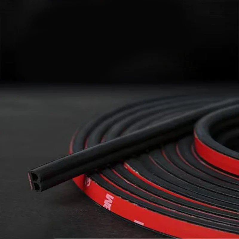 Car Door Seal Strip B Shape Weatherstrip Rubber Window Seal Strip Anti-Dust Noise Soundproof Leak-proof Interior Accessories