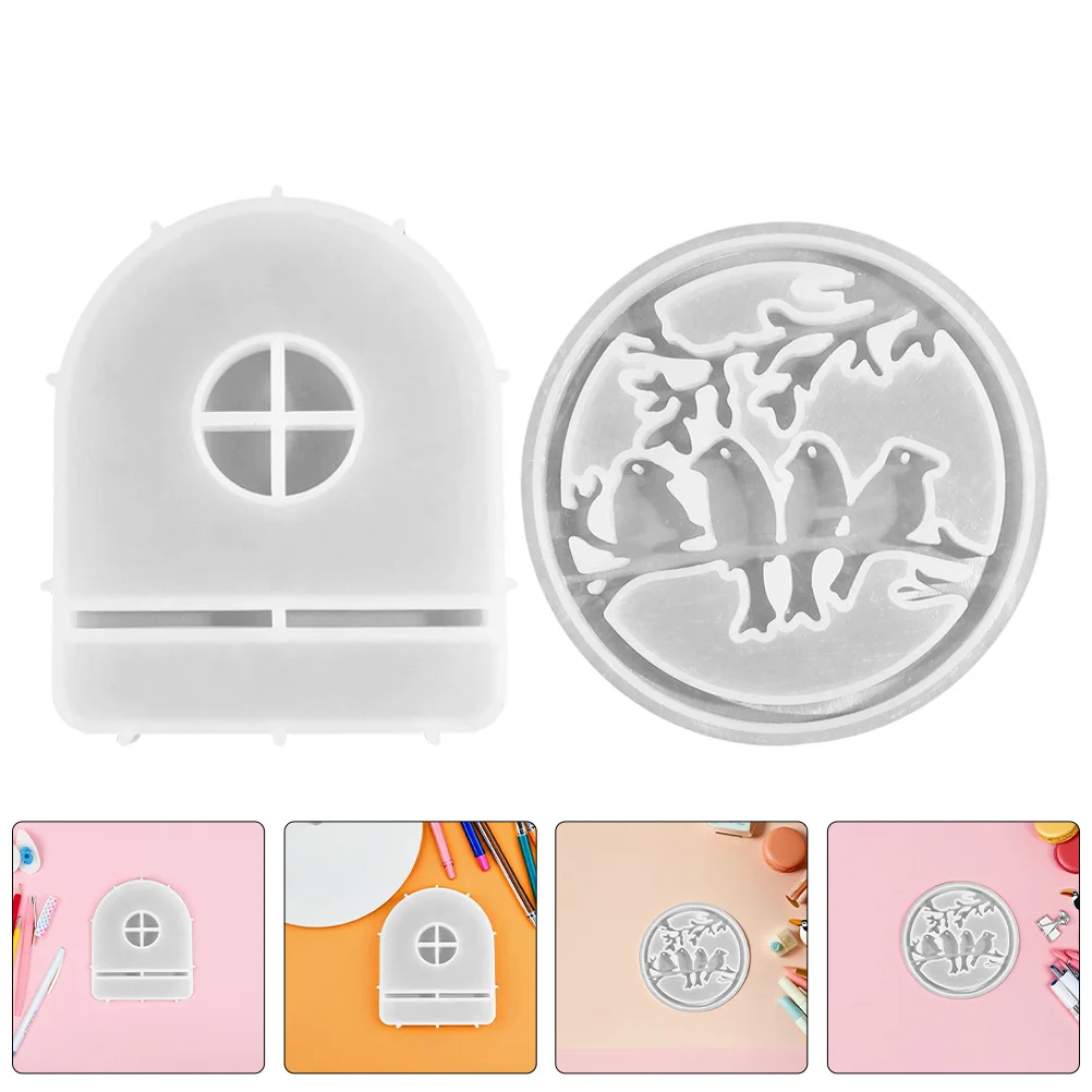 

2Pcs Bird-Shaped Mold Silicone Flexible DIY Molds for Candles Realistic Animal Design Home Decor Birthday Mold