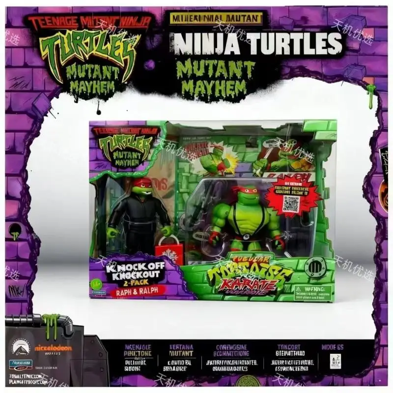 

Playmates Teenage Mutant Ninja Turtles Mutant Mayhem 2 Pack Action Figure Michelangelo Collectible Statue For Adult Collectors