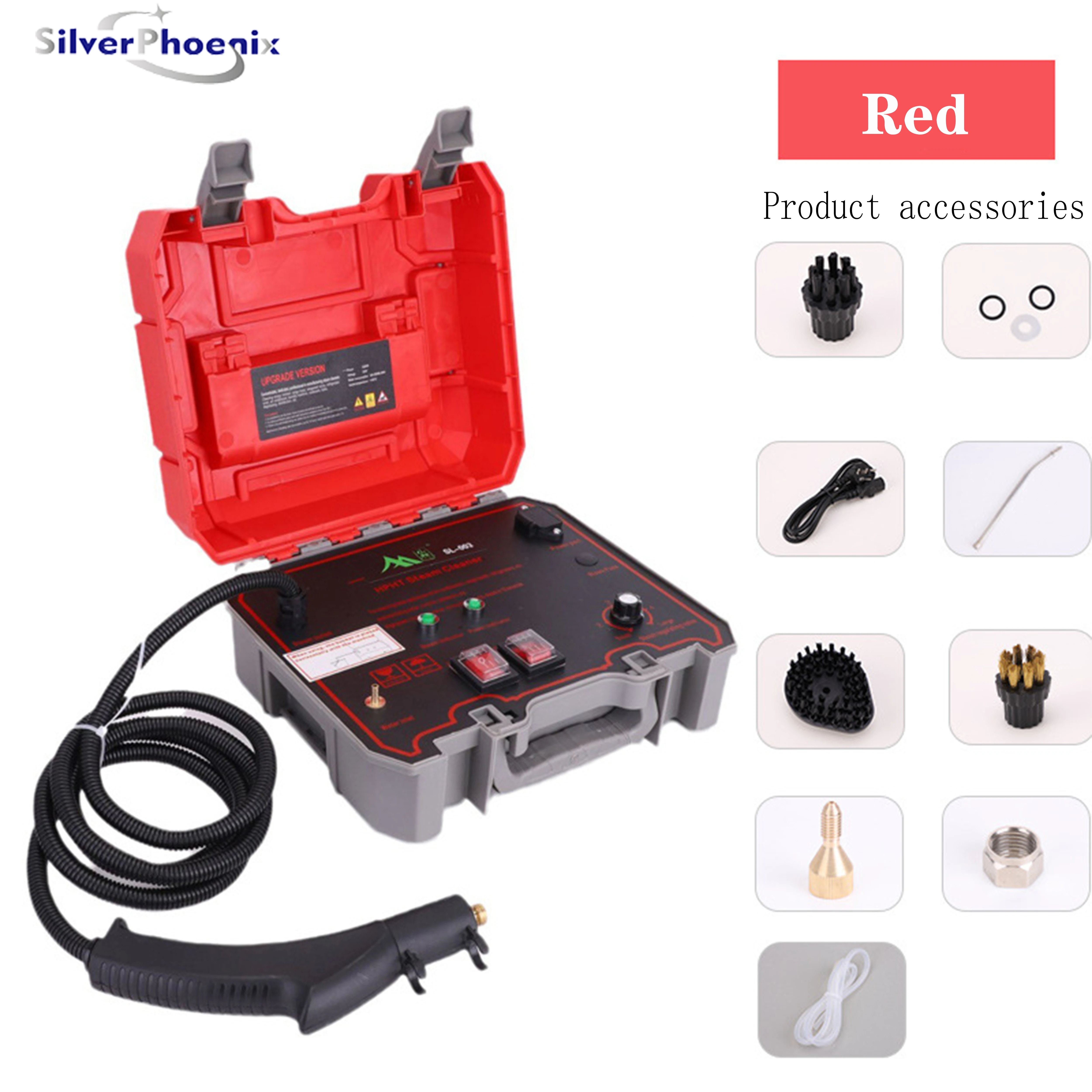 2200V Household High Temperature and High Pressure Steam Cleaner Portable Multi-function Cleaning Machine 1500W Dissolves Dirt