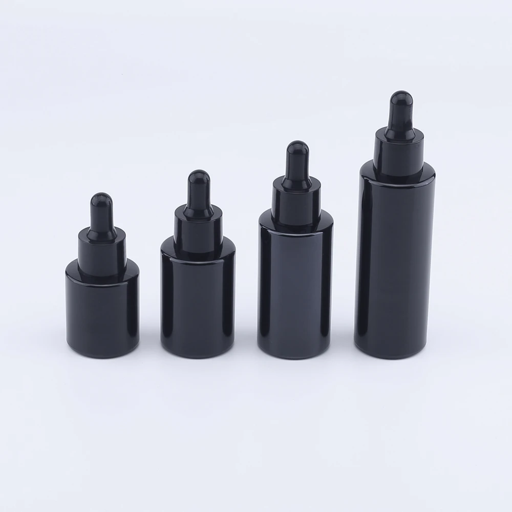 

20Ml 30ML 40ML 60ML Black Glass Dropper Bottles Empty Essential Oil Bottles Jars Vials With Pipettes Perfume Bottles 200PCS