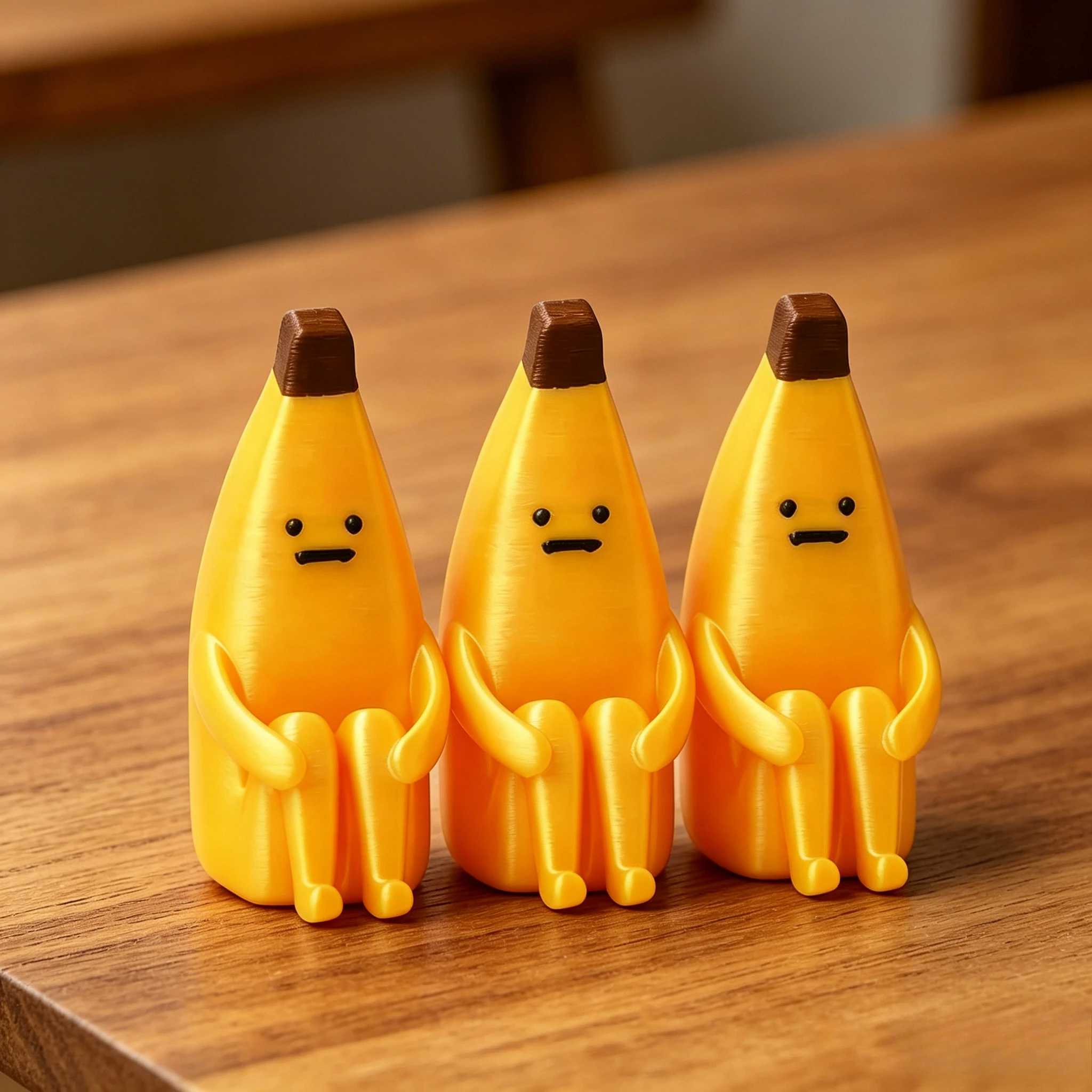 Kreative Handgefertigte Bananen-Figur Computermonitor-Dekoration, Personalisierte Tier-Sammlerfiguren für Heim- und Bürodekoration – Detail 3