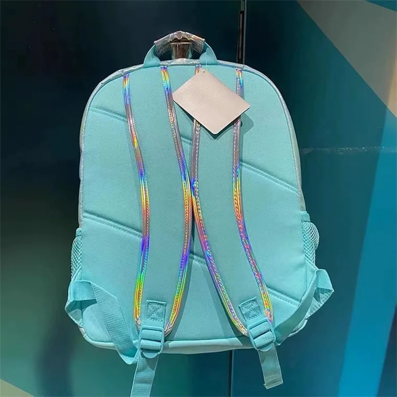 Disney The Little Mermaid Ariel Princess Little Girl schoolbag PU Laser shoulder large capacity school bag