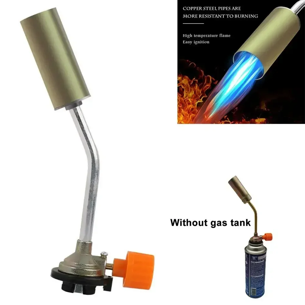 Butane Gas Torch Blow Lighter Adjustable Flame Burner Torch BBQ Welding Kitchen Baking 25mm Head For Camping Kitchen Hiking