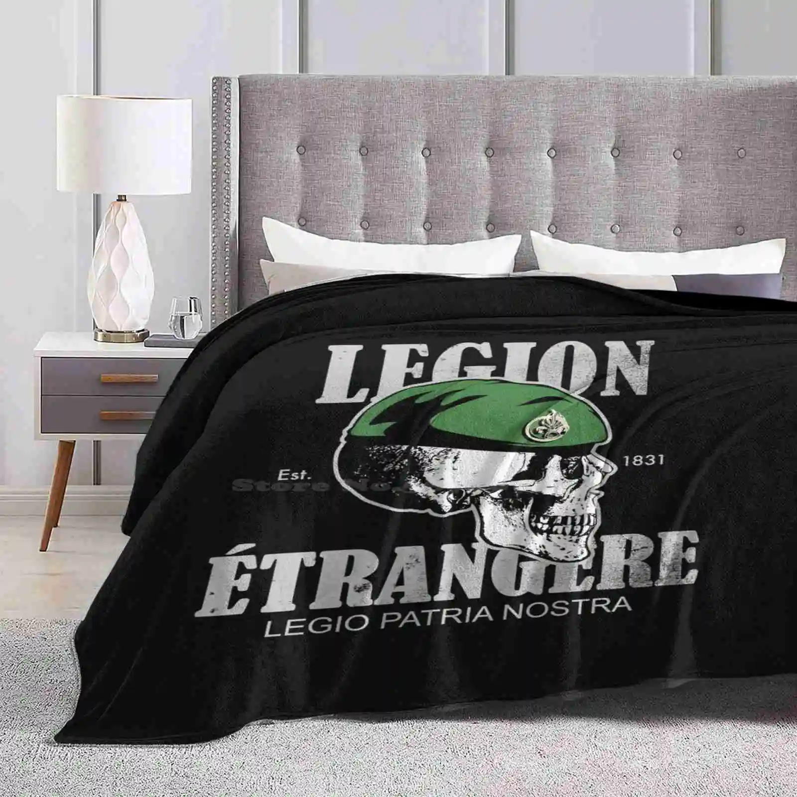 Légion Étrangère ( French Foreign Legion ) ( Distressed ) Latest Super Soft Warm Light Thin Blanket Legio Patria Nostra Légion