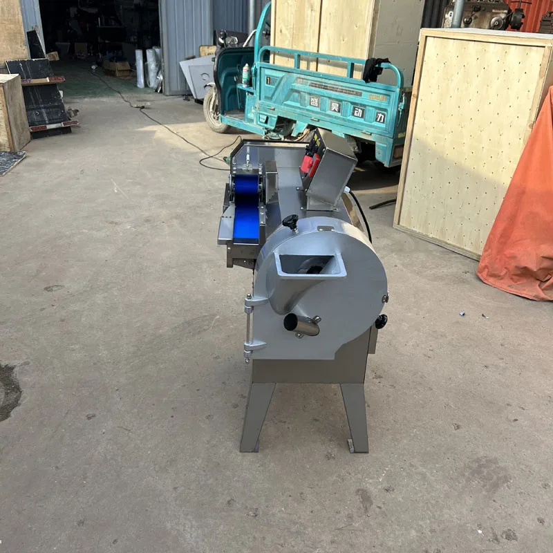 ماكينة تقطيع الخضروات والفواكه التجارية متعددة الوظائف برأسين