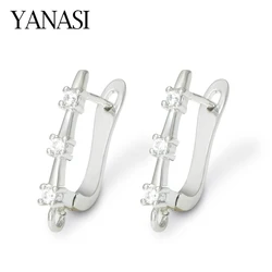 1 Pair 18K Gold/ Rhodium Plated Earring Hooks Clasps Diy Woman Earring Jewelry Making Findings Accessories Supplies