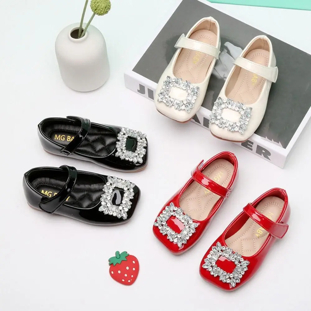 

Children Shoes PU Children Leather Shoes Soft Soled Mary Jane Shoe Shoes Slip-on Style Lightweight Girl Princess Shoe for Girl